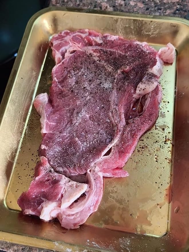 4 Pcs Stainless Steel Baking Sheet Set, Easy Clean Cookie Tray for Oven, Dishwasher Safe Roasting Pan, Kitchen Essential (30x23.5x5cm / 11.8x9.3x2") - Image 6