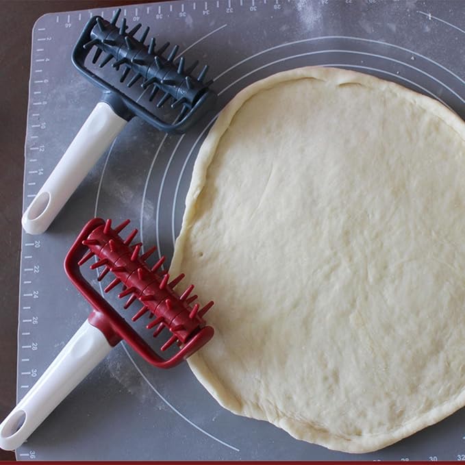 2Pcs Pizza Roller Docker Rolling Pins for Pie Crusts Bread Kitchen - Image 7