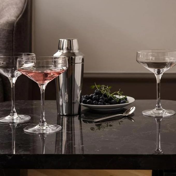 Holmegaard Perfection Cocktail Glass, Clear, 6.5" H x 4.8" D, 12.8 oz, Set of 6, Designed by Tom Nybroe, Gift Box Included - Image 5