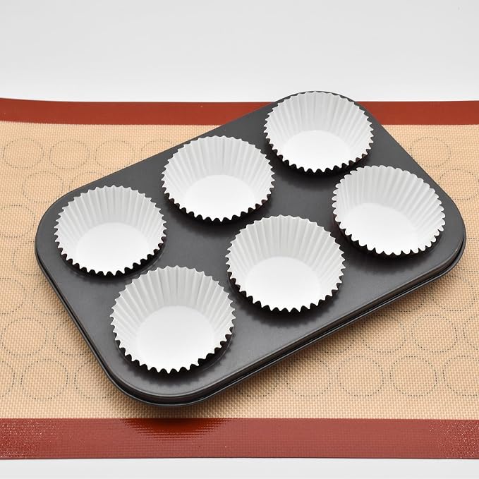 200 Pcs Silver Foil Cupcake Liners Standard Baking Cups Muffin Paper Cases | Food-grade, Greaseproof & Sturdy Parchment, Cupcake Wrapper for Party, Christmas, Gift - Image 7