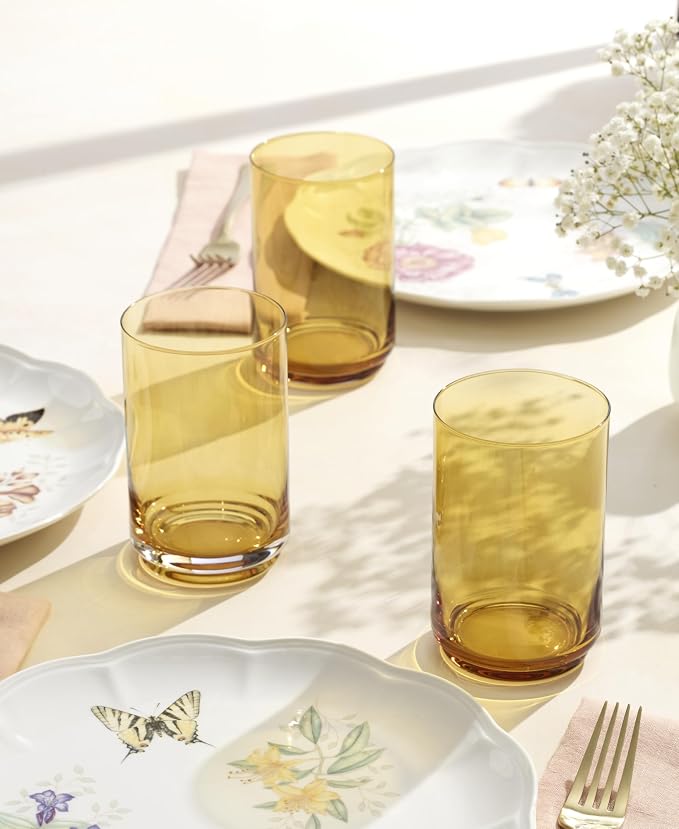 Lenox 897835 Tuscany Classics Stackable Coolers, Set Of 4, Amber - Image 3