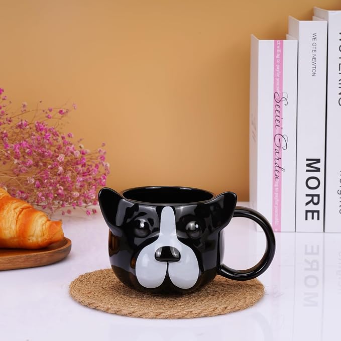 Dog Mug 14 oz Cute Ceramic Coffee Mug 3D Porcelain Tea Cup for Women Men Kids - Kawaii Dog Lover Gift for Christmas Housewarming Holiday Birthday - Image 8