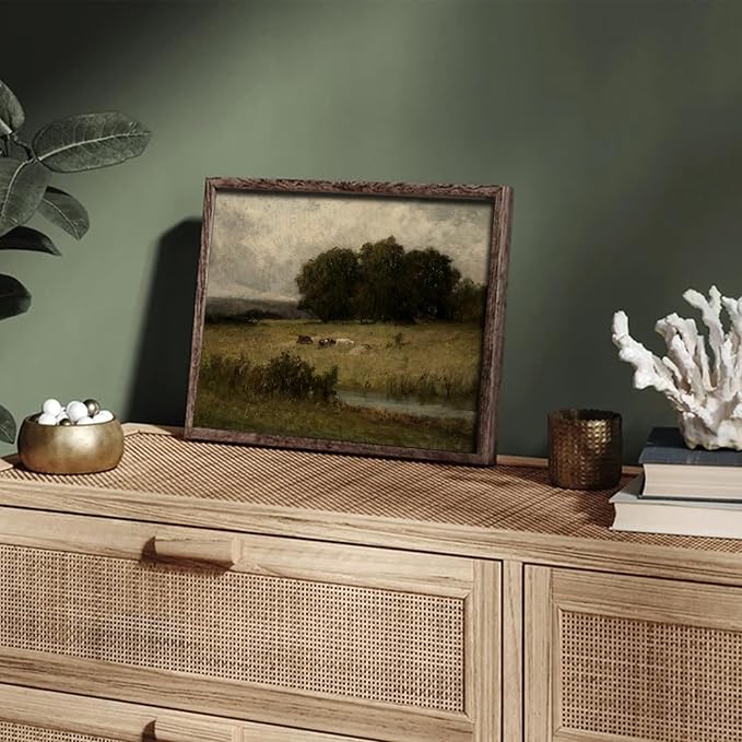 XOCUUI Unframed Canvas Wall Art Vintage Decor, Home Decor Vintage Landscape Oil Painting Canvas Wall Art Decorations for Living Room Kitchen Office Farmhouse Bathroom Decor, 11"x14" - Image 8
