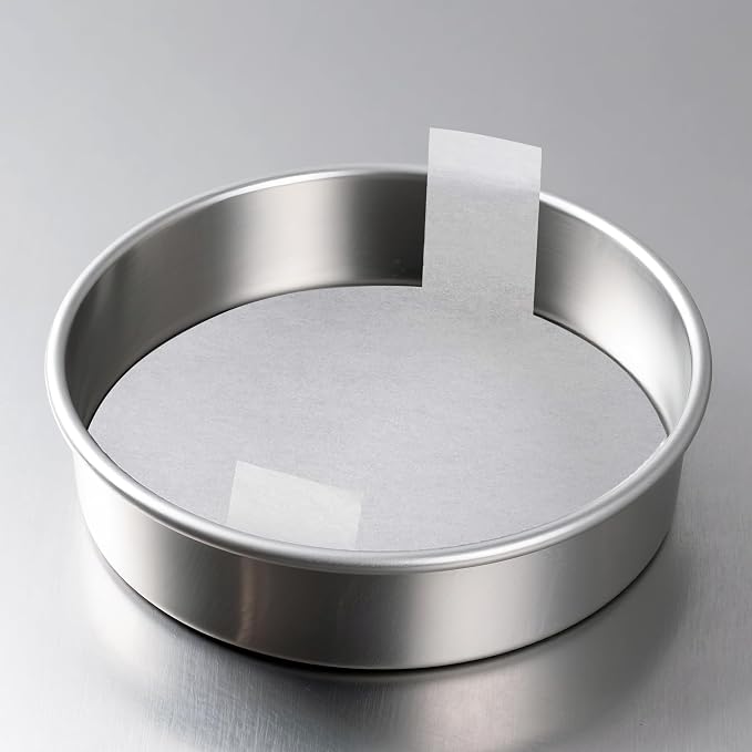 9 Inch Round Cake Pans Set of 2 with 100 Pieces Parchment Paper | Stainless Steel Round Cake Pans For Layered Cakes, No Coating Smash Baking Pan, Mirror Finish Dishwasher Safe Cake Mold - Image 9