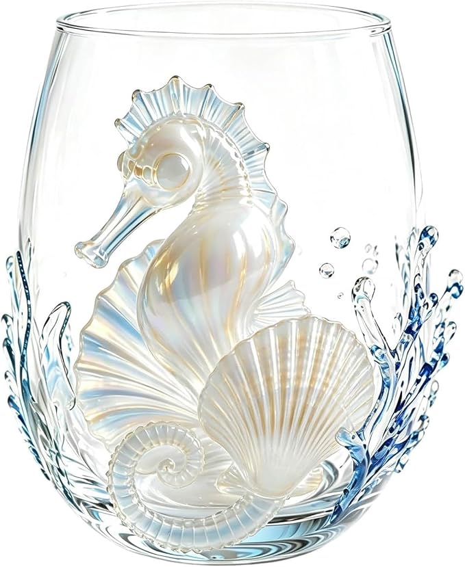 Artisan Blue Octopus Glassware Handmade 3D Ocean Decor Gift - Image 9