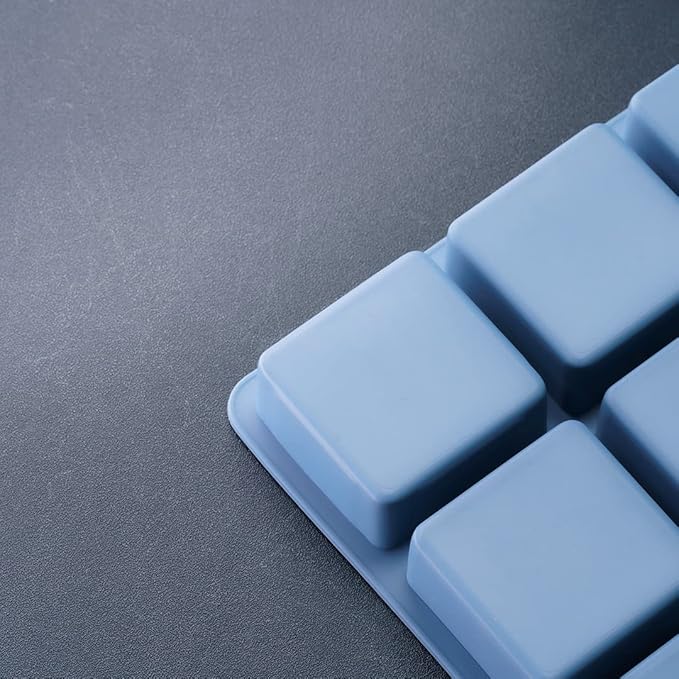 2 Inch Square Silicone Brownie Mold - Plain Design - 15 Cavities - 65.5mL