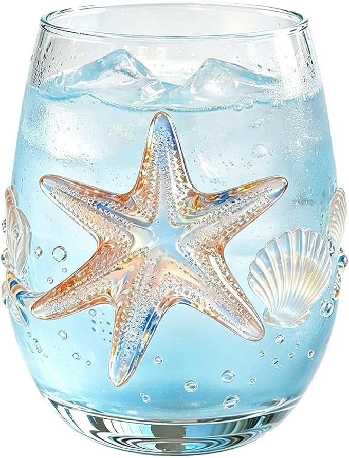 Icon Drinking Glasses 100ml β Handcrafted Stemless Wine Glassware | | Mini Decorative Juice & Cocktail Tumbler For Home Kitchen, Bar & Picnic; Cute Stemless Glass Set For Parties & Holidays - Image 9