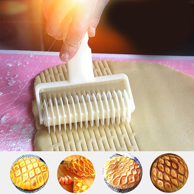 2pcs Plastic Lattice Roller Cutter Tool for Pastry and Pizza Baking, Easy to Use and Clean, for Creating Decorative Patterns and Lattice Designs on Bread and Pie Crusts - Image 6