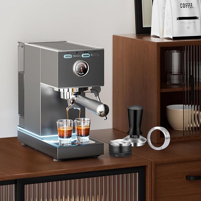 58mm Espresso Accessories Kit, Espresso Distribution Tool, Spring Loaded Calibrated Tamper and Dosing Funnel Set, Coffee Distributor Leveler Fits Breville 58 mm Machines and Portafilter