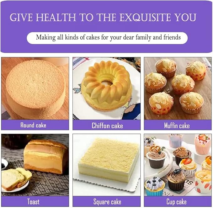 Nonstick Silicone Bakeware Set, 7pcs Baking Cake Pan, Economical BPA Free Heat Resistant Bakeware Suppliers Tools Kit with Silicone Brush for DIY Loaf Bread Cheesecake Pizza Cupcake Muffin