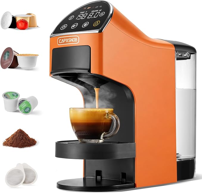 Magician2 Multi-Pod Coffee Maker & Espresso Machine for Home/Office & Dorms | Fits K Cup/Nespresso/Dolce Gusto/ESE Pods/Ground, Touchscreen & Pods Recognition, Adjustable Temp/Volume, Strong/Bold, 20 Bar - Image 11