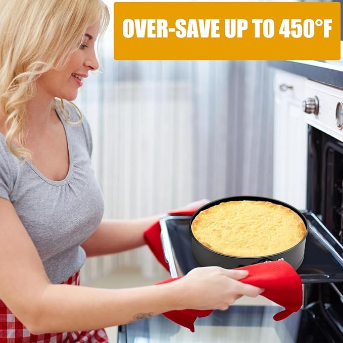 10 Inch Springform Pan Round Non Stick Cheesecake Pan Durable Baking Cake Pans with Removable Bottom Cake Molds for Baking - Image 9