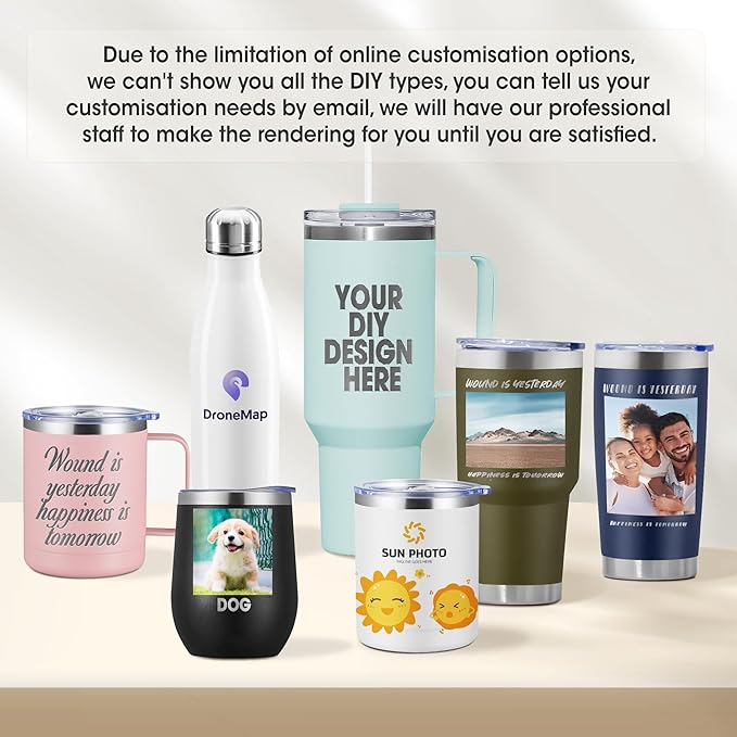 24 Pack Personalized Wine Tumbler,12oz Custom Stainless Steel Coffee Mug,Tumblers with Lids,Customizable with Picture and Names Engraving,Suitable for Woman,Men,Families and Travel