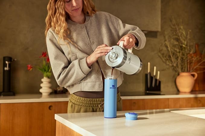 STANLEY Transit FlipTop Mug | Leakproof Coffee Travel Cup | Vacuum Insulated Stainless Steel | Stays Hot or Cold for Hours | BPA-Free | 20 oz | Peach Rose - Image 6
