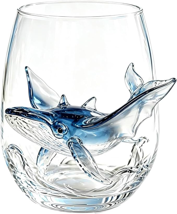 Artisan Blue Octopus Glassware Handmade 3D Ocean Decor Gift - Image 9