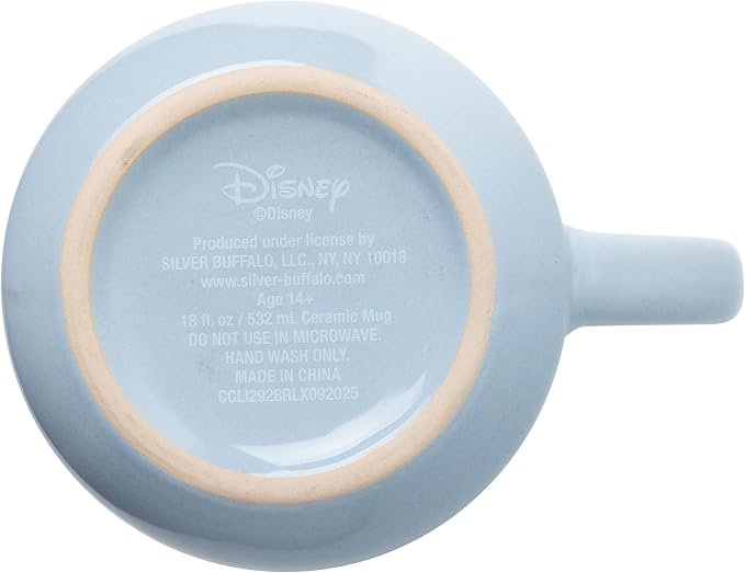 Silver Buffalo Disney Lilo and Stitch, Wax Resist Ceramic Pottery Mug, 18oz | Ohana Means Family, Etched Engraved, 0.53 Liters - Image 4