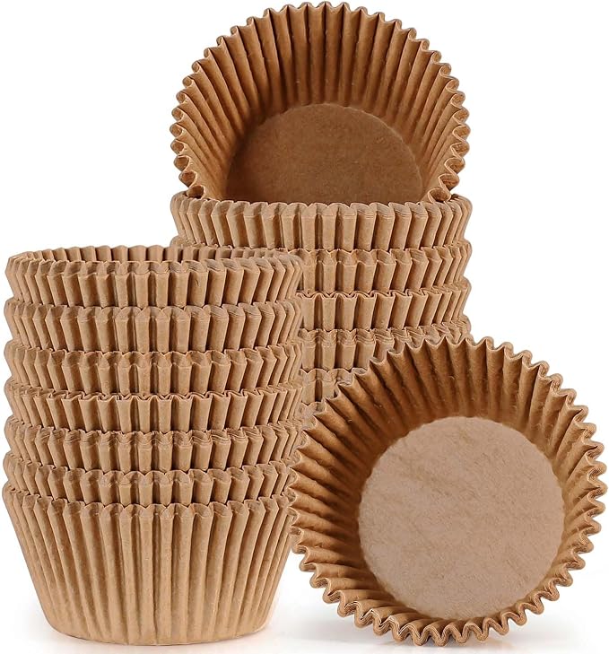 Caperci 300pcs Standard Cupcake Muffin Liners for Baking - Odorless Greaseproof Paper Muffin Baking Cups for Wedding Birthday Party Baby Shower Festivals (Natural) - Image 9