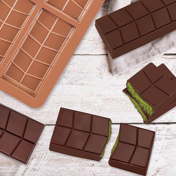 Chocolate Bar Mold Deep Dubai 0.82 Inch Pistachio Chocolate Bar Silicone Thick Mold for Stuffed Bar, Candy Bar Mould for Filling - Image 8
