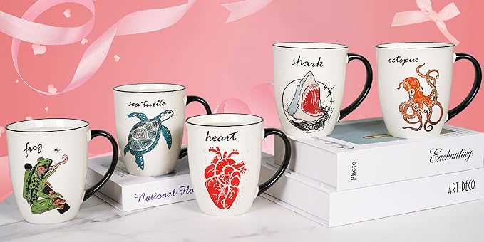 Ceramicfor Octopus Heat Changing Coffee Mug Cool Color Changing Mug Christmas Birthday Gifts for Men Women - Image 6
