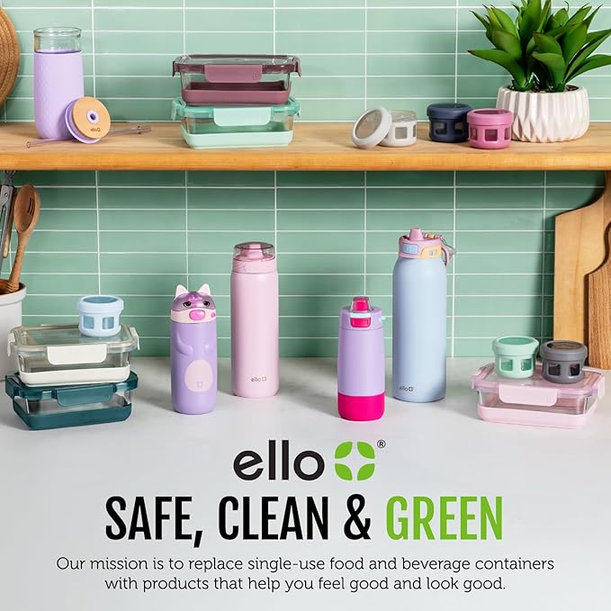 Ello Ogden 16oz Ceramic Travel Mug with Slider Lid and Sleeve, Honeydew | Splash-resistant ceramic travel mug with slider lid and protective silicone sleeve. BPA-free, great for coffee and tea. - Image 5