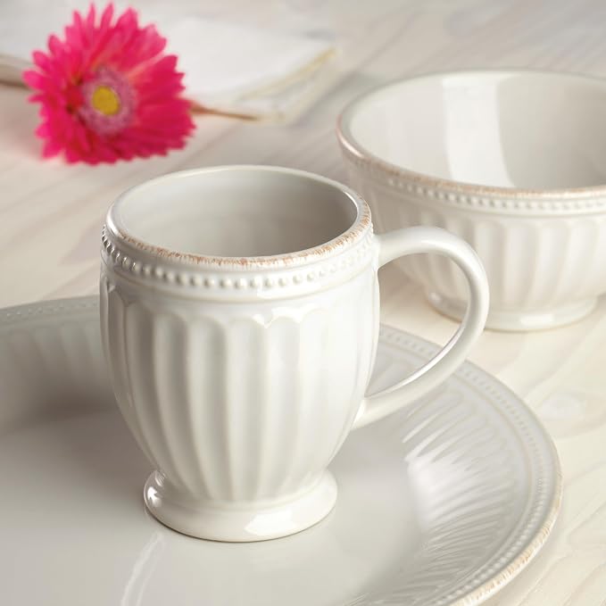 Lenox 895722 French Perle Groove Mugs, Set Of 4 - Image 3