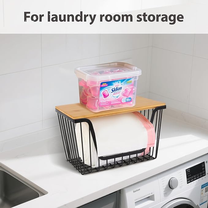 1 Pack Fruit Basket for Kitchen Counter, Stackable Pantry Organizers Storage, Large Wire Storage Basket Suitable for Storing Fruits, Onions, Potatoesand Vegetables - Image 7