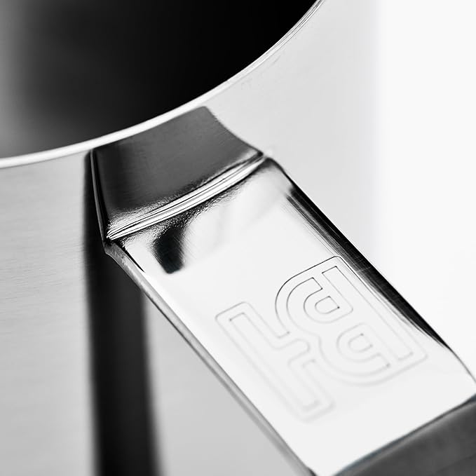 Barista Hustle Milk Pitcher β 400ml Polished Stainless Steel, Precision Spout & Handle Alignment, Internal Measurement Markings, Premium 304 Stainless Steel Milk Steaming Pitcher for Latte Art