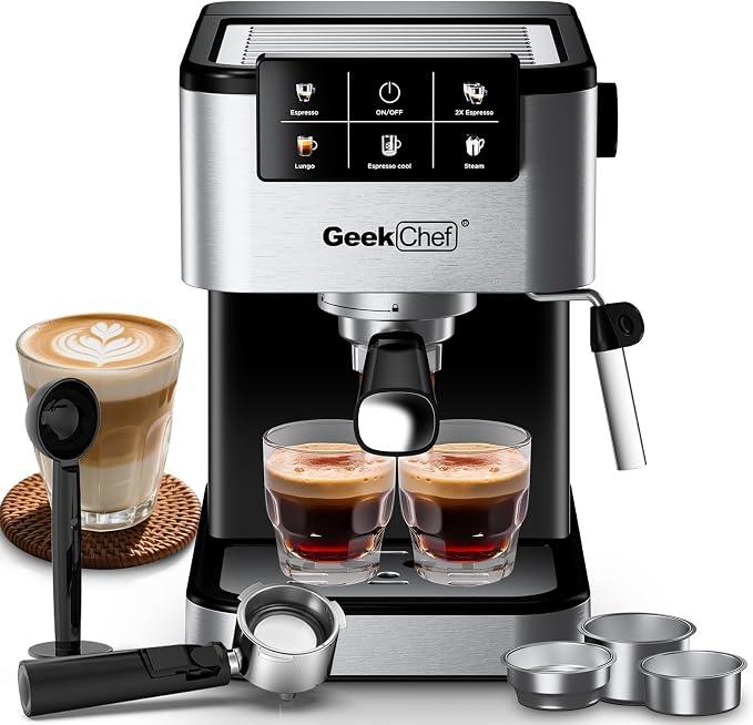 Geek Chef Espresso Machine with Milk Frother, Coffee Machine for Home by GeekChef