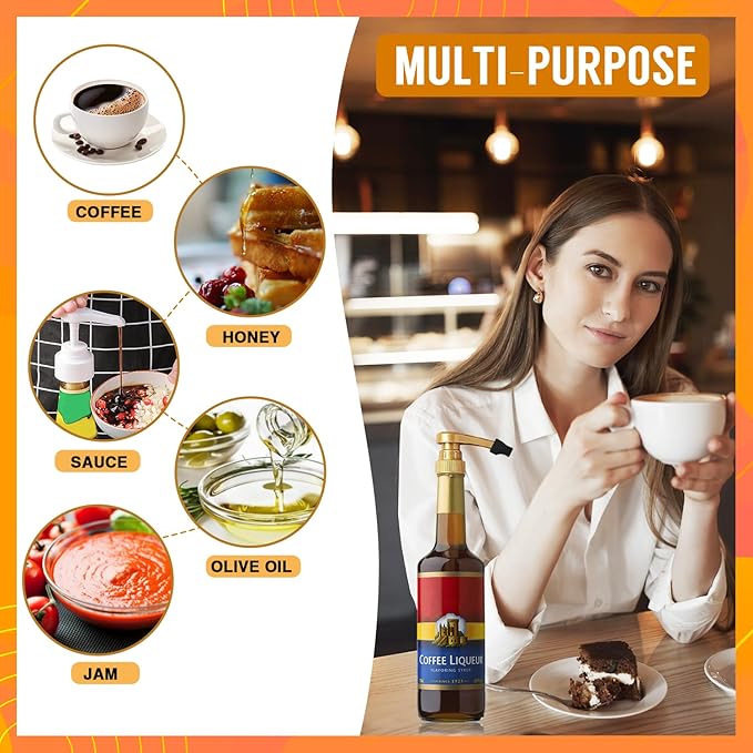 20 Pcs Coffee Syrup Pump Tip Cap Covers Black Rubber Pourer Caps Syrup Cap for Syrup Pump Keep Syrup Sugar Condiments Olive Clean Preserved, Fit Pour Dispenser, Oil Liquor Bottle