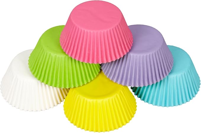 Wilton Bakecups, Multicolor | Multicolor Greaseproof Baking Cups Brighten Up Cupcakes & Muffins, Oven-Safe Paper Liners for Everyday & Party Baking - Image 3