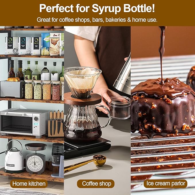 25 Pcs Coffee Syrup Pump Tip Covers Black Rubber Seal Caps for Coffee Syrup Bottles Fits Most Pump Tips, Keep Sugar Condiments Olive Clean Preserved for Barista, Café, Home Use