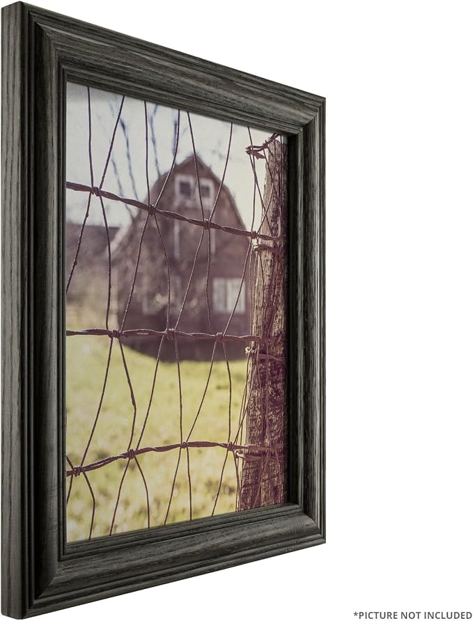 Craig Frames 440BK 4 x 10-Inch Picture Frame, Wood Grain Finish, 1.265-Inch Wide, Black - Image 3