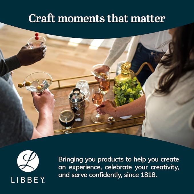 Libbey 14 Oz Perception Banquet Goblet Glasses, Elegant Iced Tea Stemware Glasses, Versatile Goblets Glassware Set of 12 for Cocktails, Wines and More - Image 6