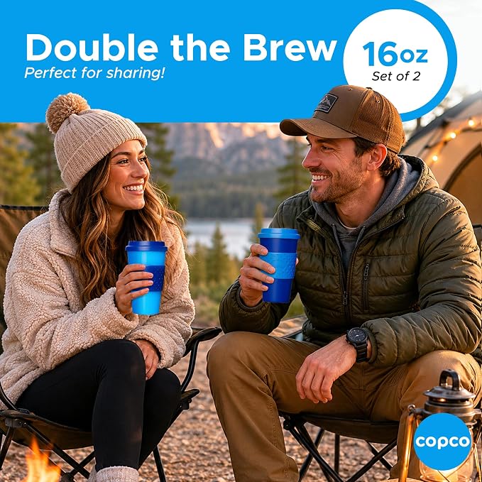 Copco Acadia Travel Mug, 16 Oz - Navy & Blue, Set of 2 - Image 7