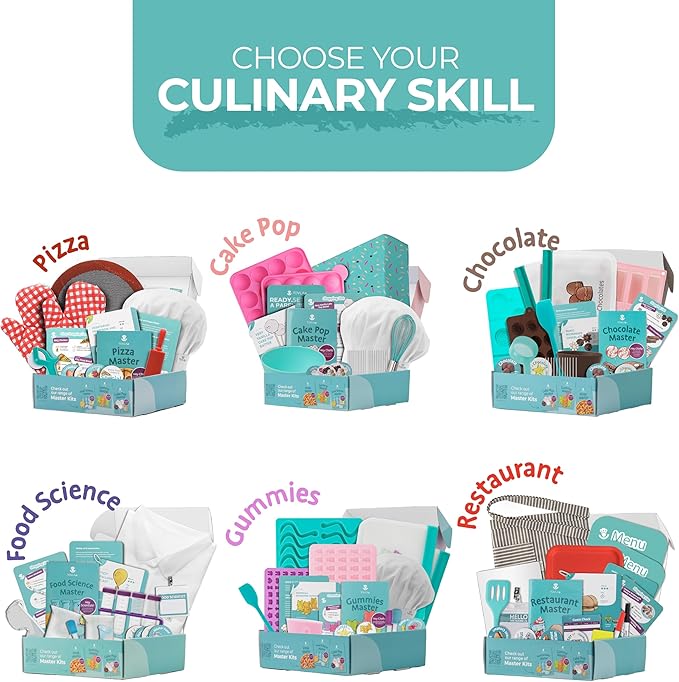 Tovla Jr. Real Chocolate Making Kit for Kids | Learn to Cook with Real Tools | Educational STEM Gift Set Ages 4+ | DIY Chocolate Activity with Visual Recipes for Boys & Girls