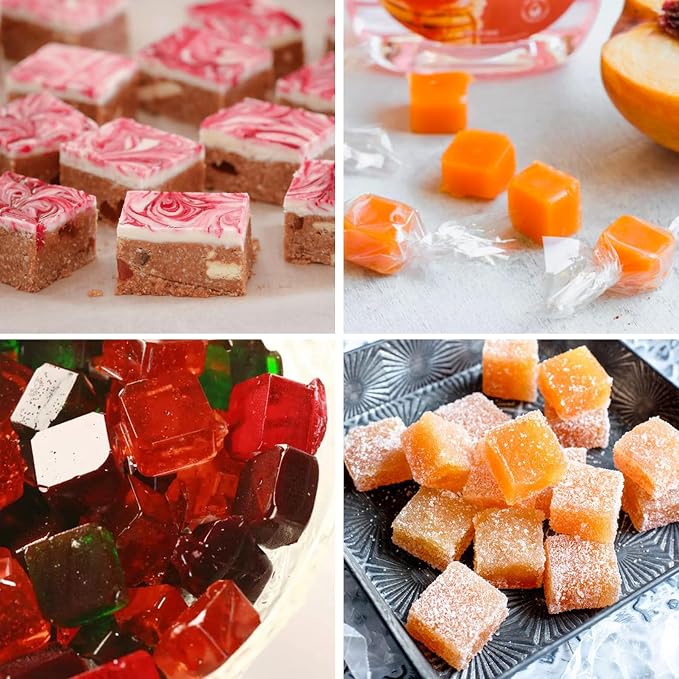 Sidosir Square Caramel Candy Mold Silicone, 126-Cavity Gummy Silicone Molds for Fat Bombs, Chocolate Truffles Mold for Hard Candy, Ice Cube - Image 7