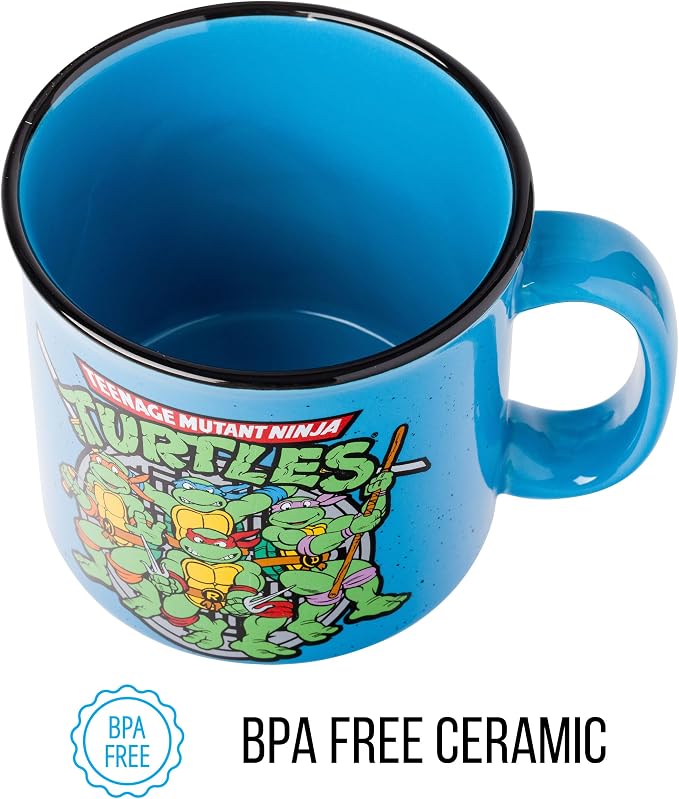 Silver Buffalo Teenage Mutant Ninja Turtles Power, Ceramic Camper Mug, 20oz | TMNT, 0.59 Liters - Image 6