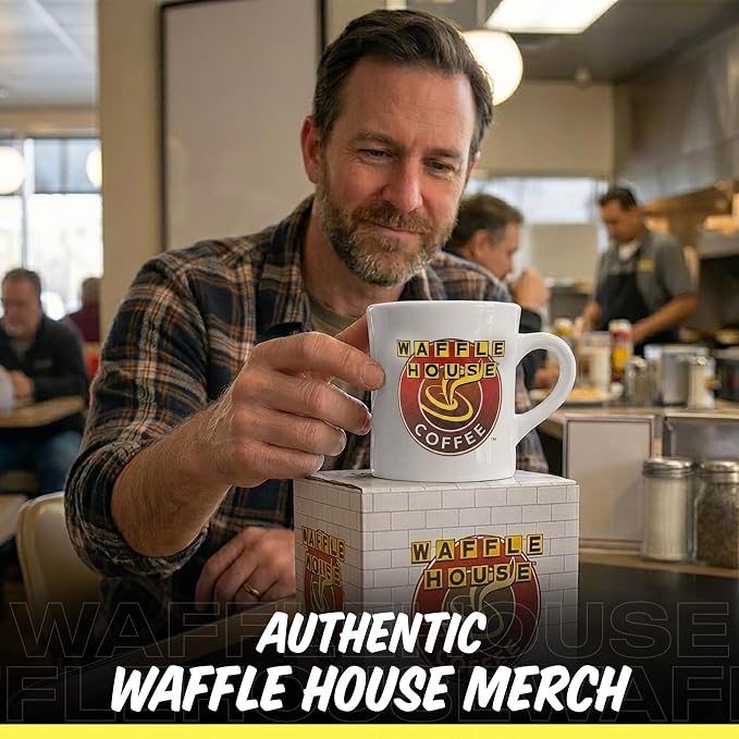 Waffle House Classic Coffee Mug in Gift Box – 9 oz Ceramic Diner-Style Cup – Iconic Logo, Ideal Gift for Coffee Lovers - Image 6
