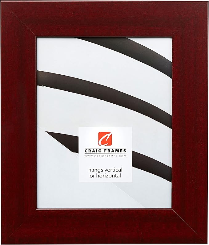 Craig Frames 14x22 Red Mahogany Picture Frame for Posters and Gallery Wall | Lightweight shatter resistant acrylic facing with a rigid backing board, made in the USA - Image 3
