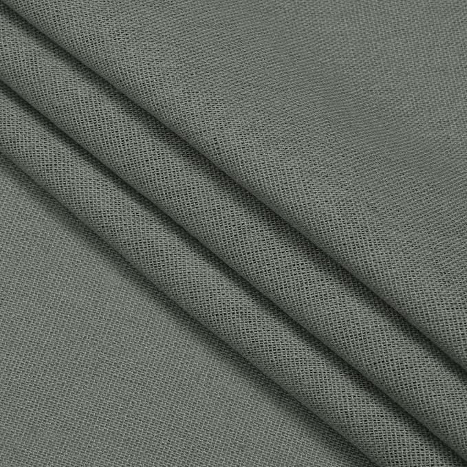 Likiyol Linen Valances for Windows Farmhouse Ruffle Swag Valance Rustic Country Window Valances Light Filtering Kitchen Curtains Rod Pocket Valance Curtains for Bathroom Cafe, Grey, 60" W x 36" L - Image 9