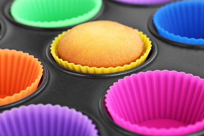New Star Foodservice 44270 Reusable Silicone Baking Cups and Cupcake Liners, Set of 24 (Pack of 2) - Image 9