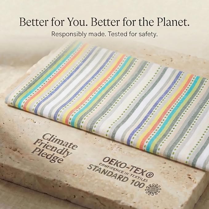 Urban Villa Kitchen Towels Cotton Dish Towels 20”x30” (Set of 6) Beige - Image 9