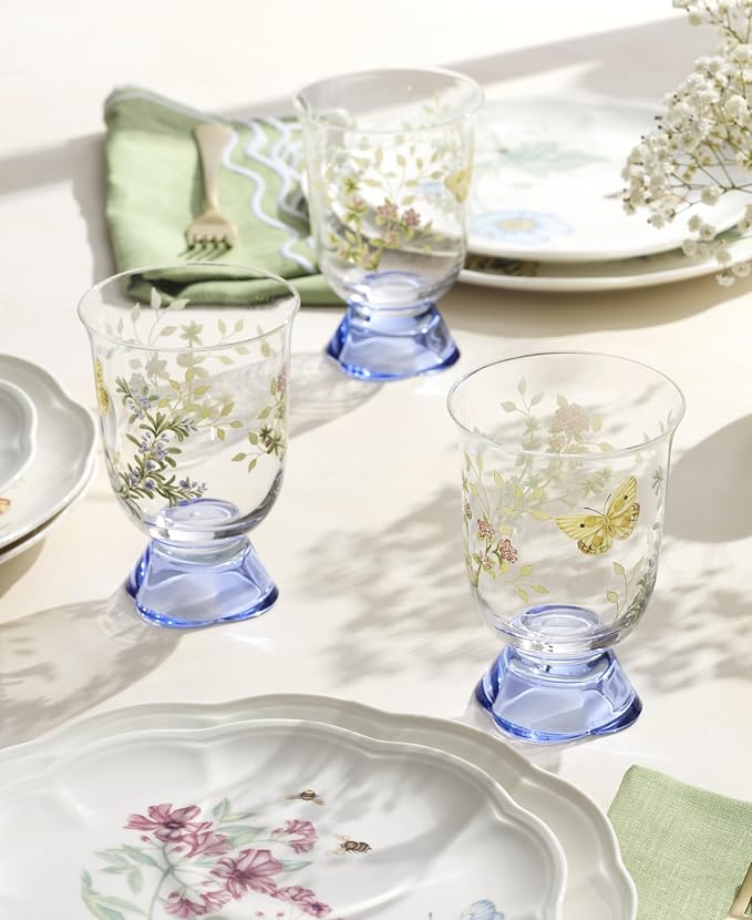 Lenox 897832 Butterfly Meadow Herbs Short Tumblers, Set Of 4 - Image 3