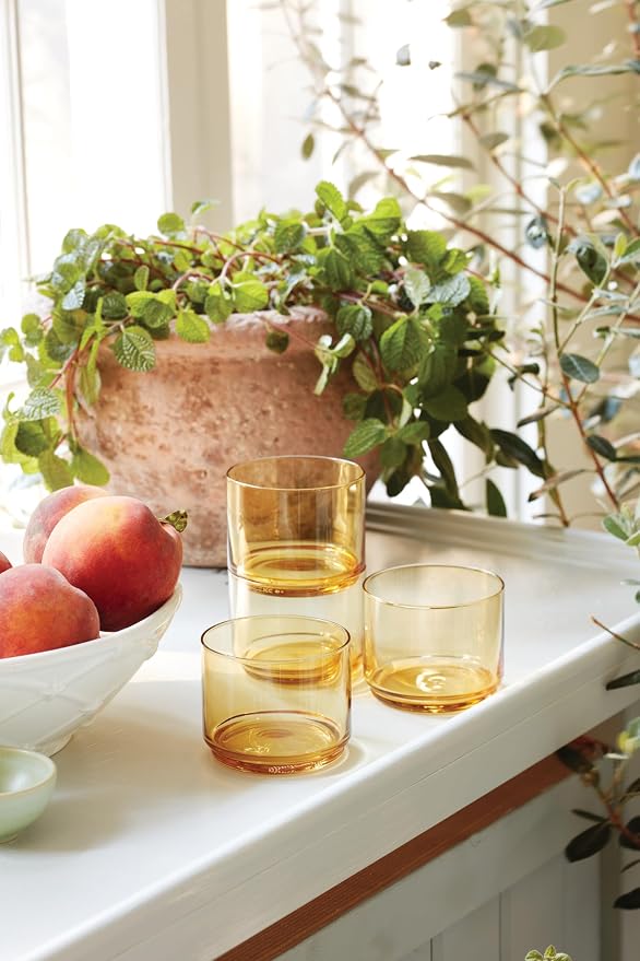Lenox Tuscany Classics 4Pc Short Glasses, 1.10, Orange - Image 8