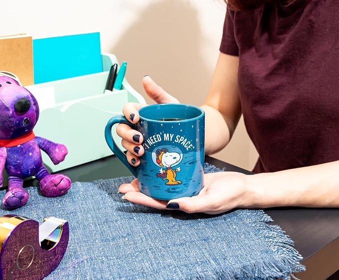 Silver Buffalo Peanuts Snoopy I Need My Space, Ceramic Mug, 14oz | 0.4 Liters - Image 11