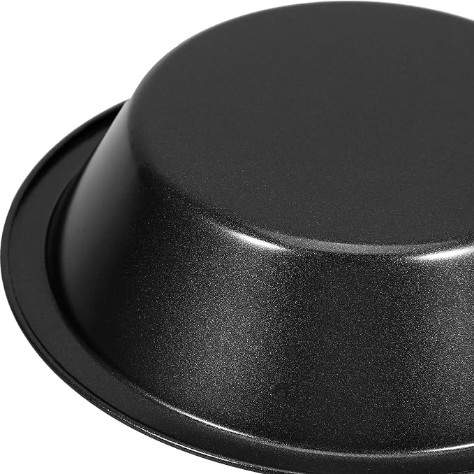 HANABASS 4pcs Mini Tart Pans round Nonstick Small Pie Dish Carbon Steel Baking Plates High Temperature Resistant for Oven Individual Servings - Image 8
