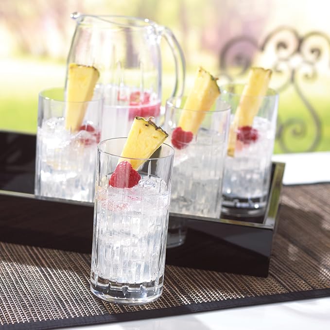 Reed & Barton Soho Crystal 4Pc Iced Beverage Glass Set, 5.90 LB, Clear - Image 4