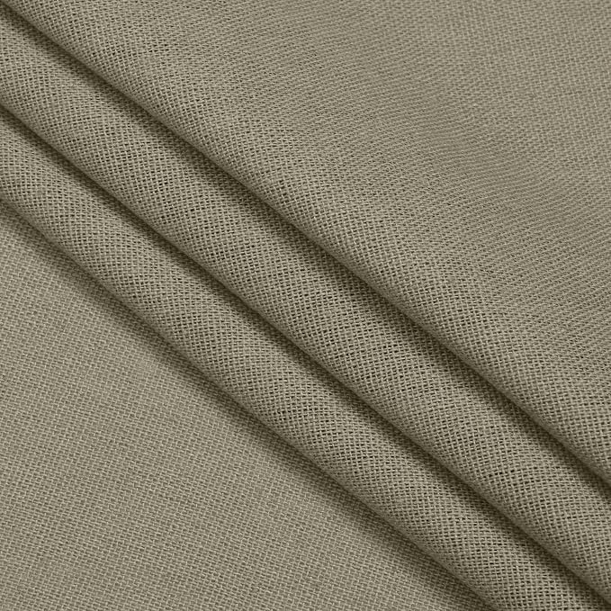 Likiyol Linen Valances for Windows Farmhouse Window Valances with Ruffle Rustic Country Light Filtering Kitchen Valance Curtains Rod Pocket Valance for Bathroom Cafe, Grey Brown, 52" W X 18" L - Image 9