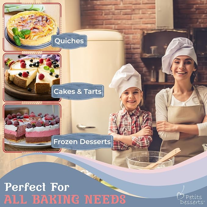 Cheesecake Pan and Springform Cake Pan Set - 4, 7, 9 and 11 in, NONSTICK | with CAKE SLICER and TESTER; INSTANT POT – Compatible; Easy-open Latches for Cheesecakes, Layer Cakes, Quiches; for Gifting - Image 9