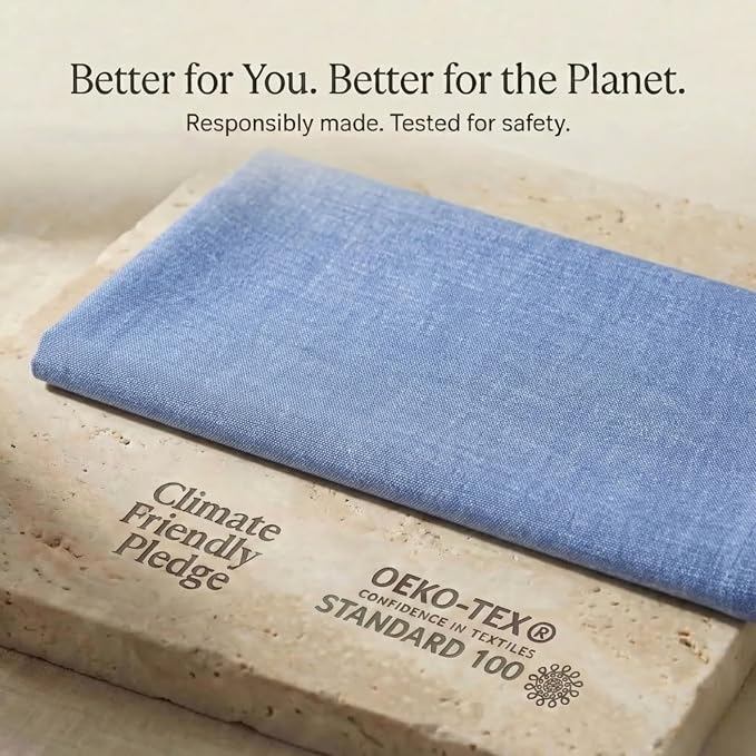 Urban Villa Kitchen Towels Cotton Dish Towels 20”x30” (Set of 6) Blue/White - Image 9